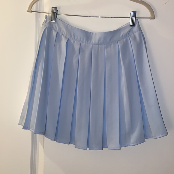 Baby Blue Pleated Skirt - Picture 5 of 6